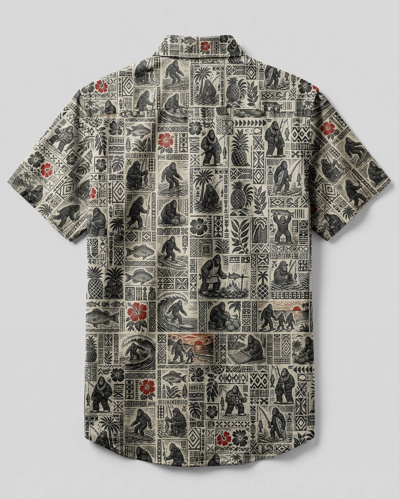 BIGFOOT ALOHA BUTTON-DOWN COLLAR SHIRT - RITD2206263
