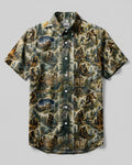 SCI-FI BIGFOOT ALIEN CAMPING BUTTON-DOWN COLLAR SHIRT - RITD2206262