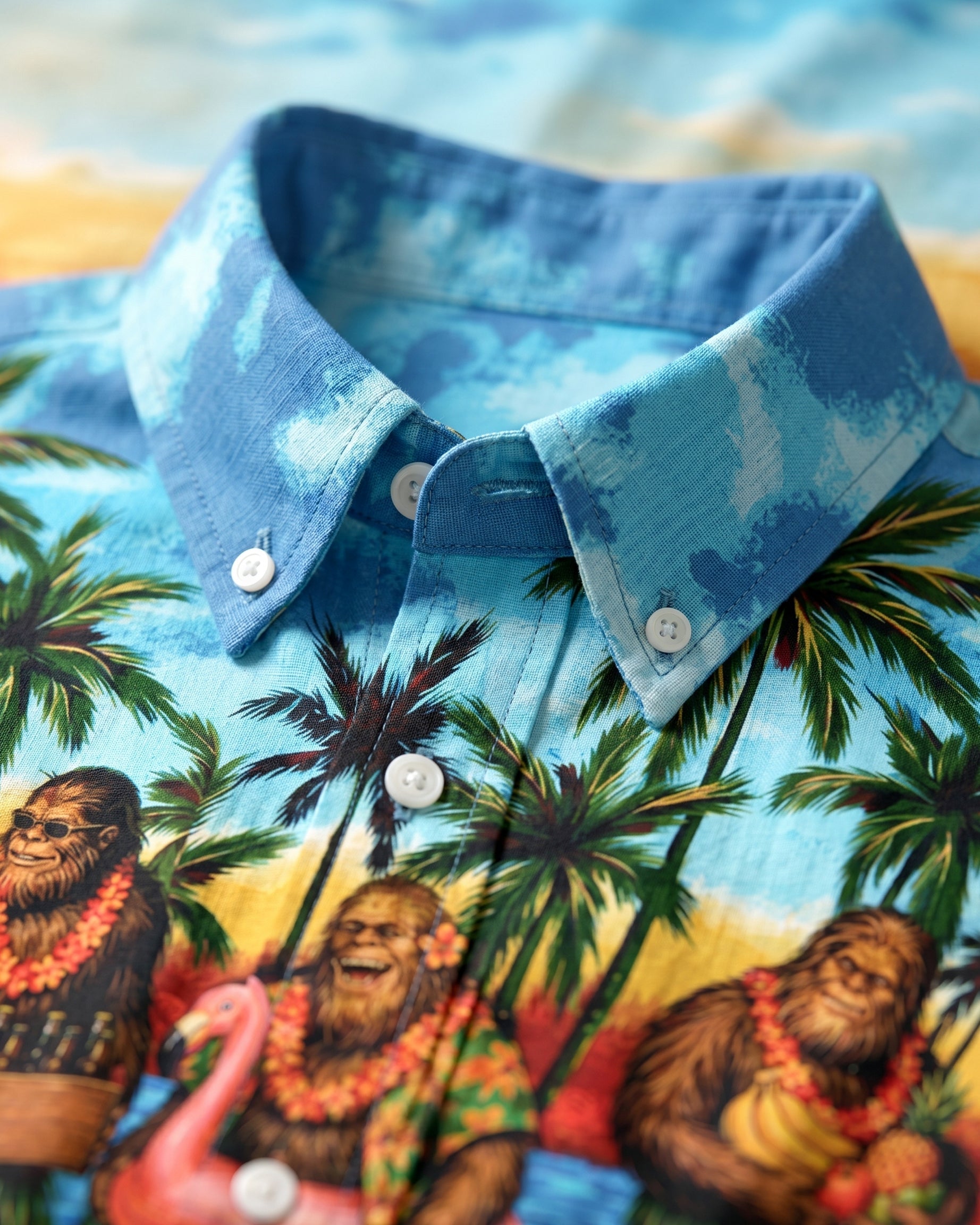 BIGFOOT LUAU PARTY BUTTON-DOWN COLLAR SHIRT - RI0406262