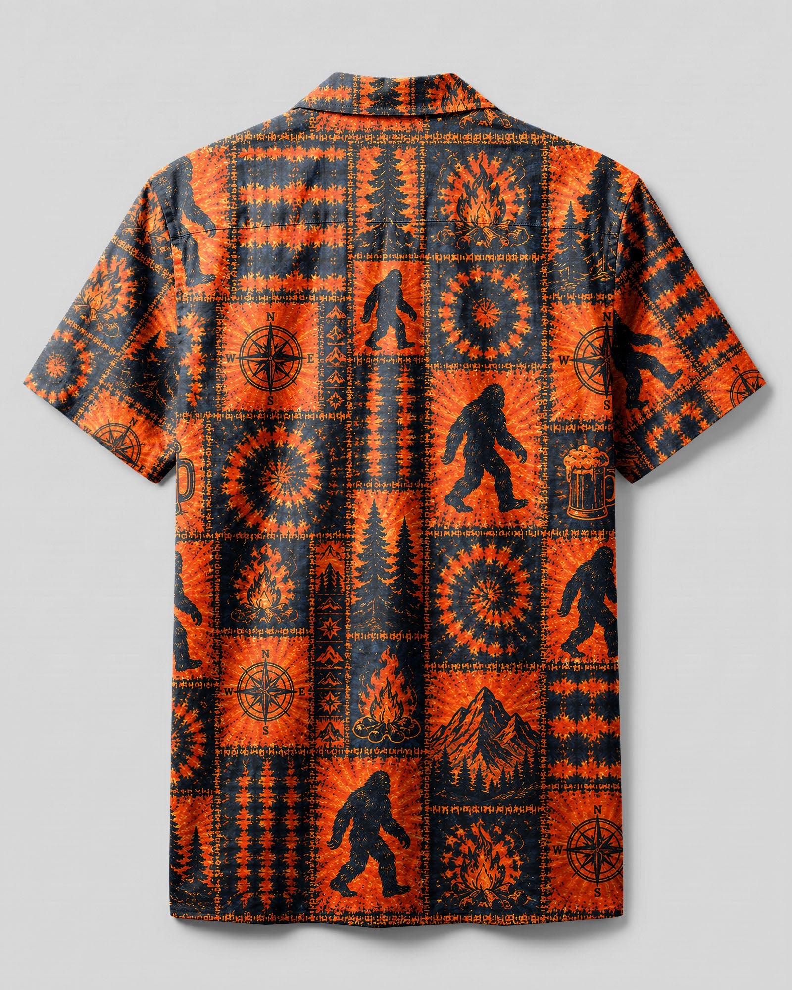 RETRO BIGFOOT WILDERNESS PATCHWORK CAMP SHIRT  - TLNT0307265