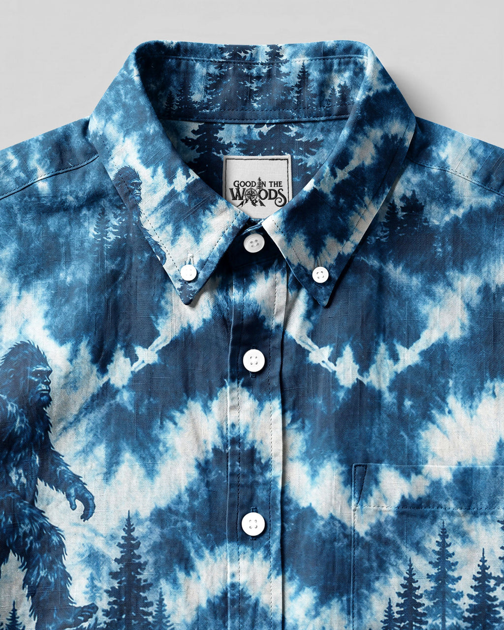 BIGFOOT MOUNTAIN SEAMLESS BUTTON-DOWN COLLAR  SHIRT  - TLNT0207261