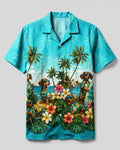 DACHSHUND DOG TROPICAL CAMP SHIRT  - TLNT0107264