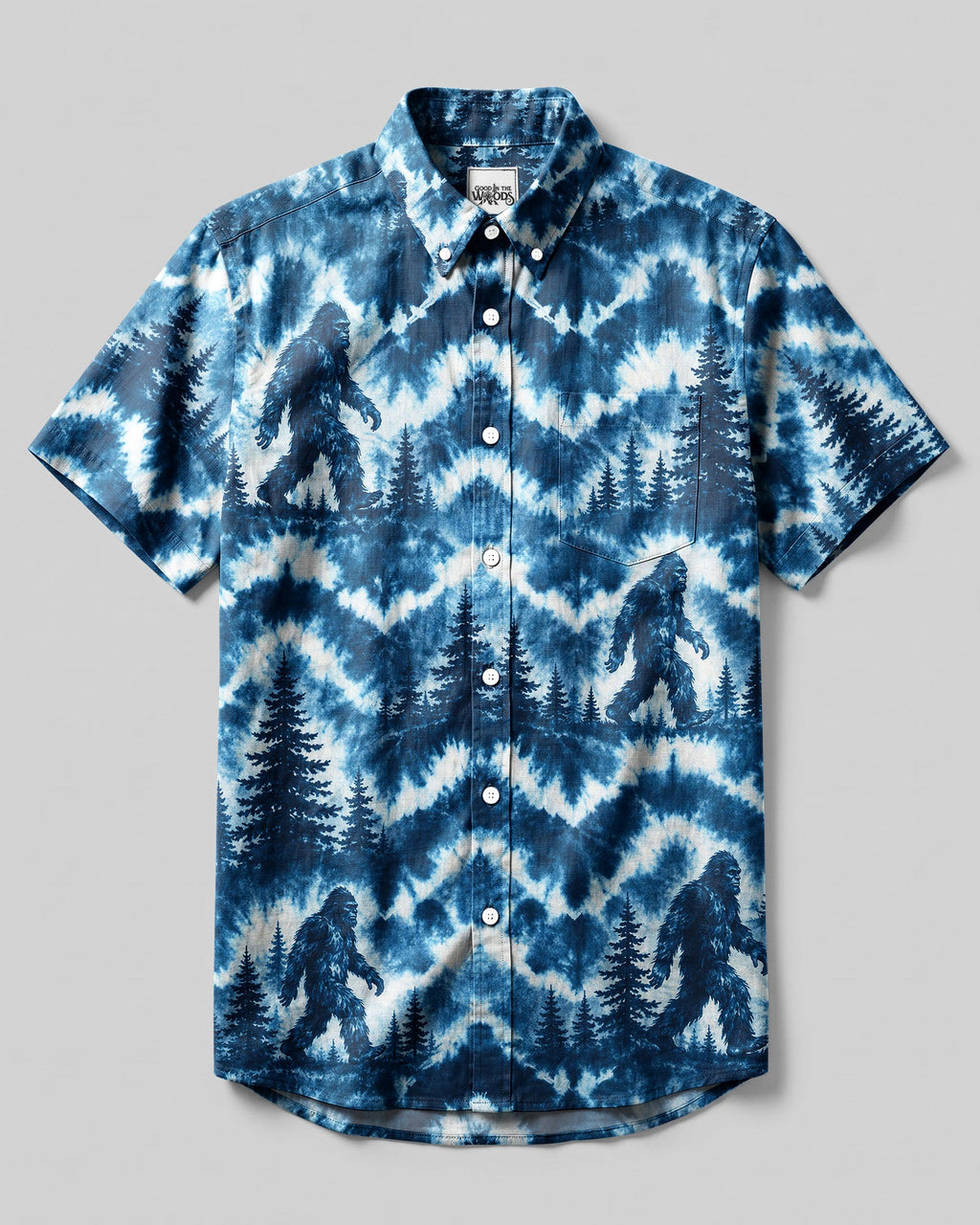 BIGFOOT MOUNTAIN SEAMLESS BUTTON-DOWN COLLAR  SHIRT  - TLNT0207261
