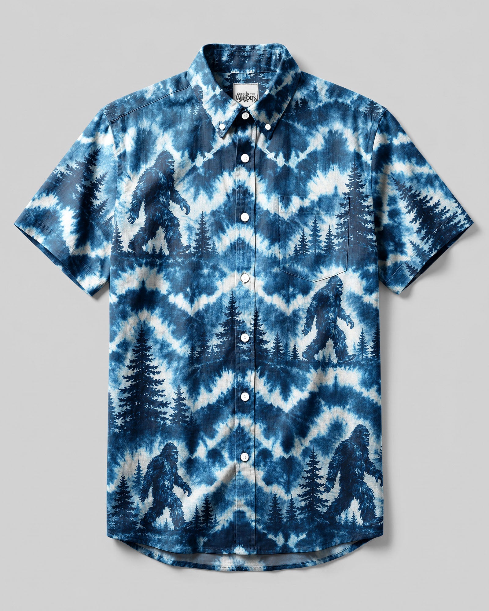 BIGFOOT MOUNTAIN SEAMLESS BUTTON-DOWN COLLAR  SHIRT  - TLNT0207261