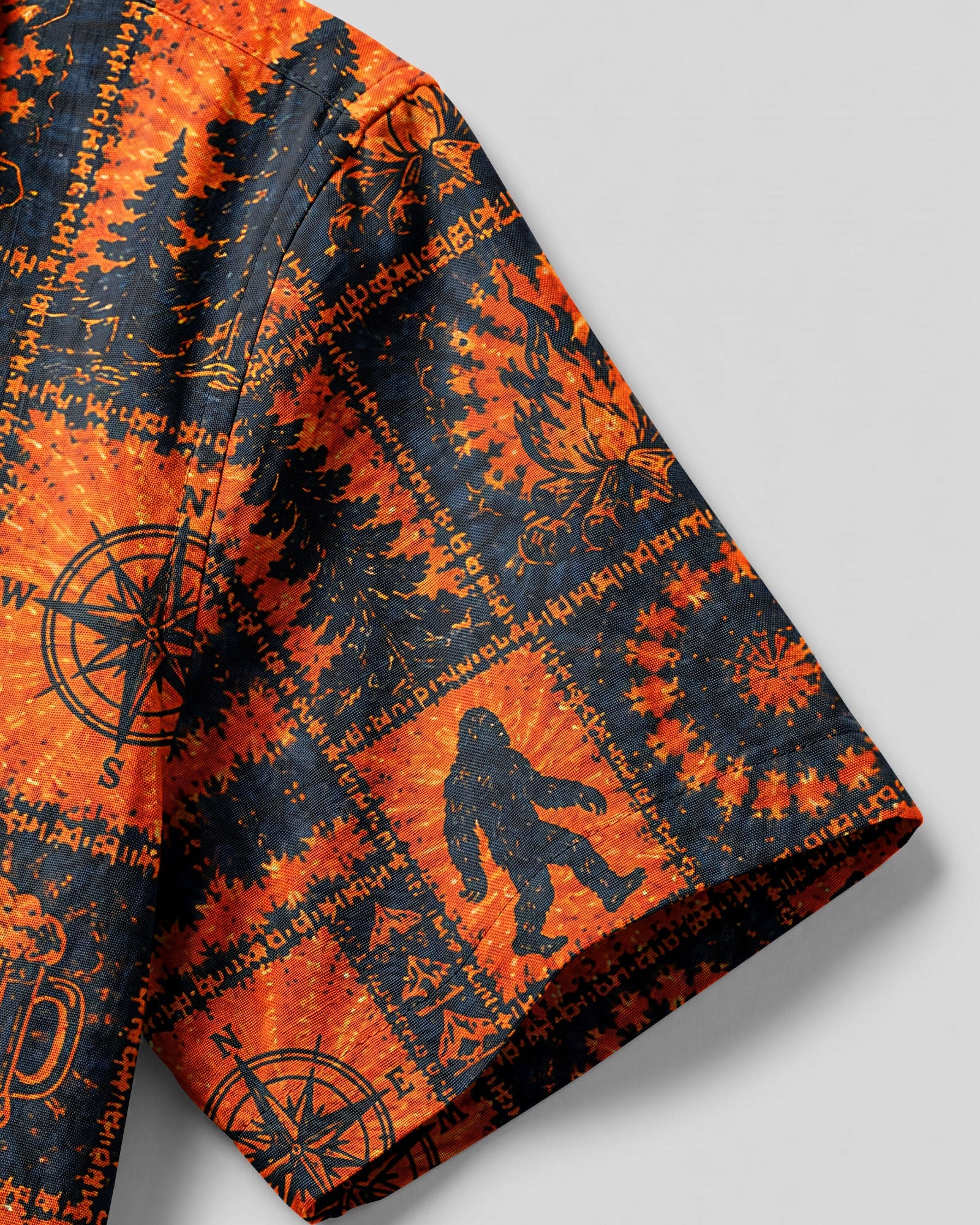 RETRO BIGFOOT WILDERNESS PATCHWORK CAMP SHIRT  - TLNT0307265