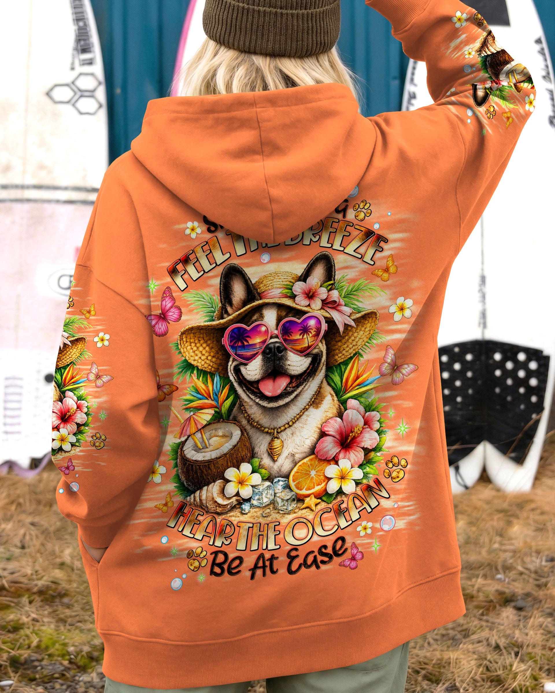 SMELL THE SEA FEEL THE BREEZE FRENCH BULLDOG ALL OVER PRINT - TLNT1106262