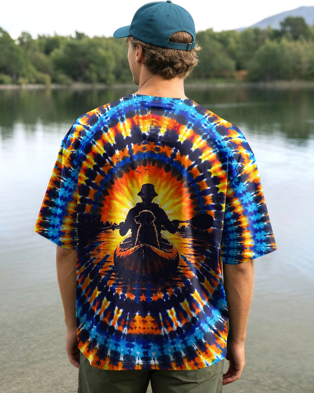 KAYAK CHASING SUNSET DOG ALL OVER PRINT  - TLNT1507265