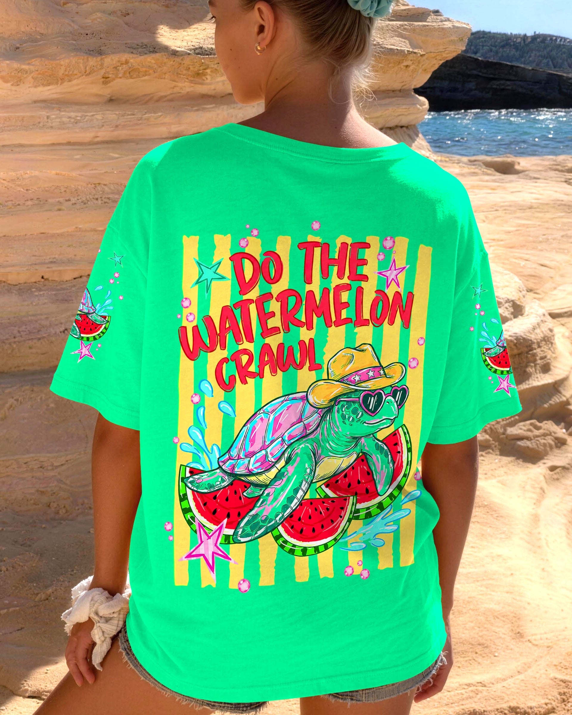 DO THE WATERMELON CRAWL TURTLE KIDS ALL OVER PRINT - TLNT1106261