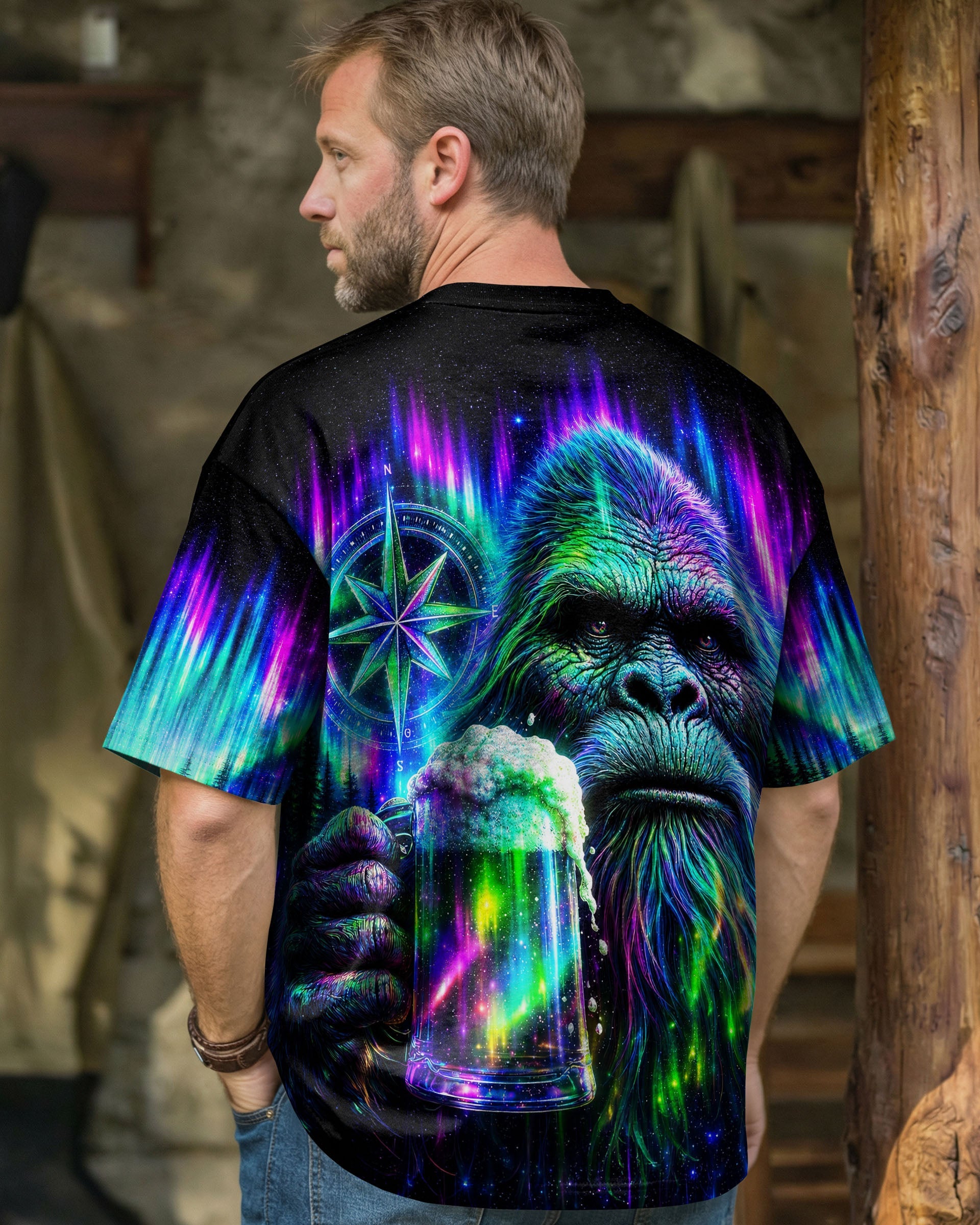BIGFOOT WITH BEER AURORA ALL OVER PRINT  - TLNT0607262