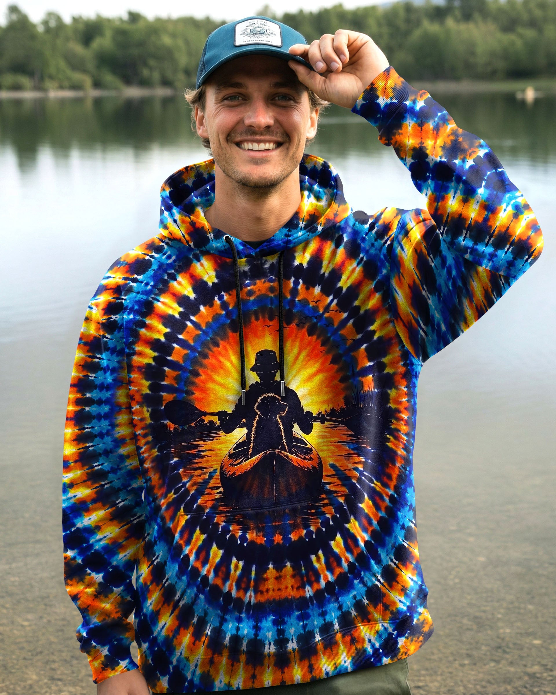 KAYAK CHASING SUNSET DOG ALL OVER PRINT  - TLNT1507265