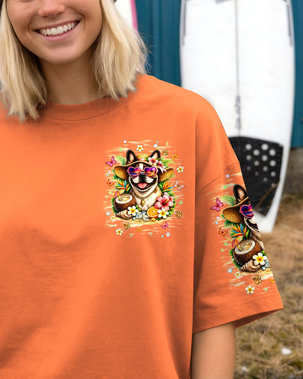SMELL THE SEA FEEL THE BREEZE FRENCH BULLDOG ALL OVER PRINT - TLNT1106262