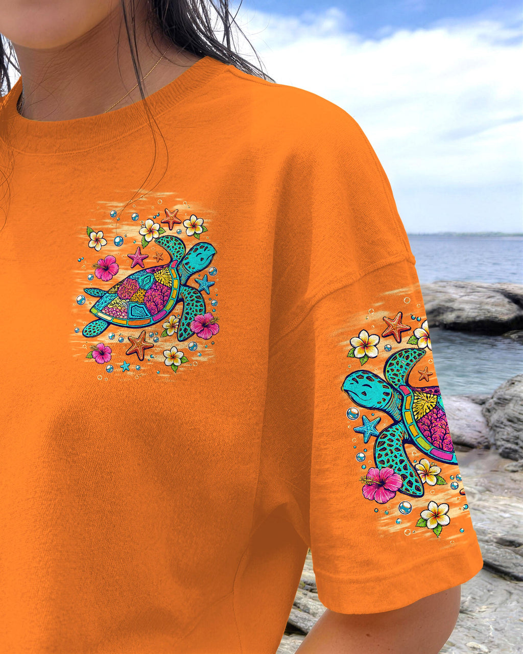 SALTWATER HEALS EVERYTHING TURTLE ALL OVER PRINT   - TLNT1306263