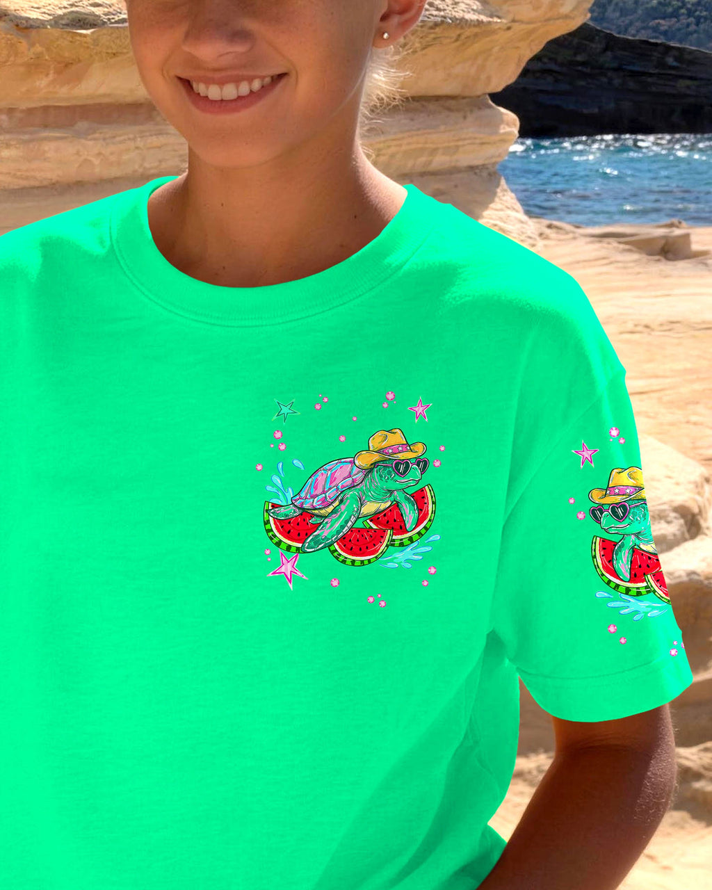 DO THE WATERMELON CRAWL TURTLE KIDS ALL OVER PRINT - TLNT1106261
