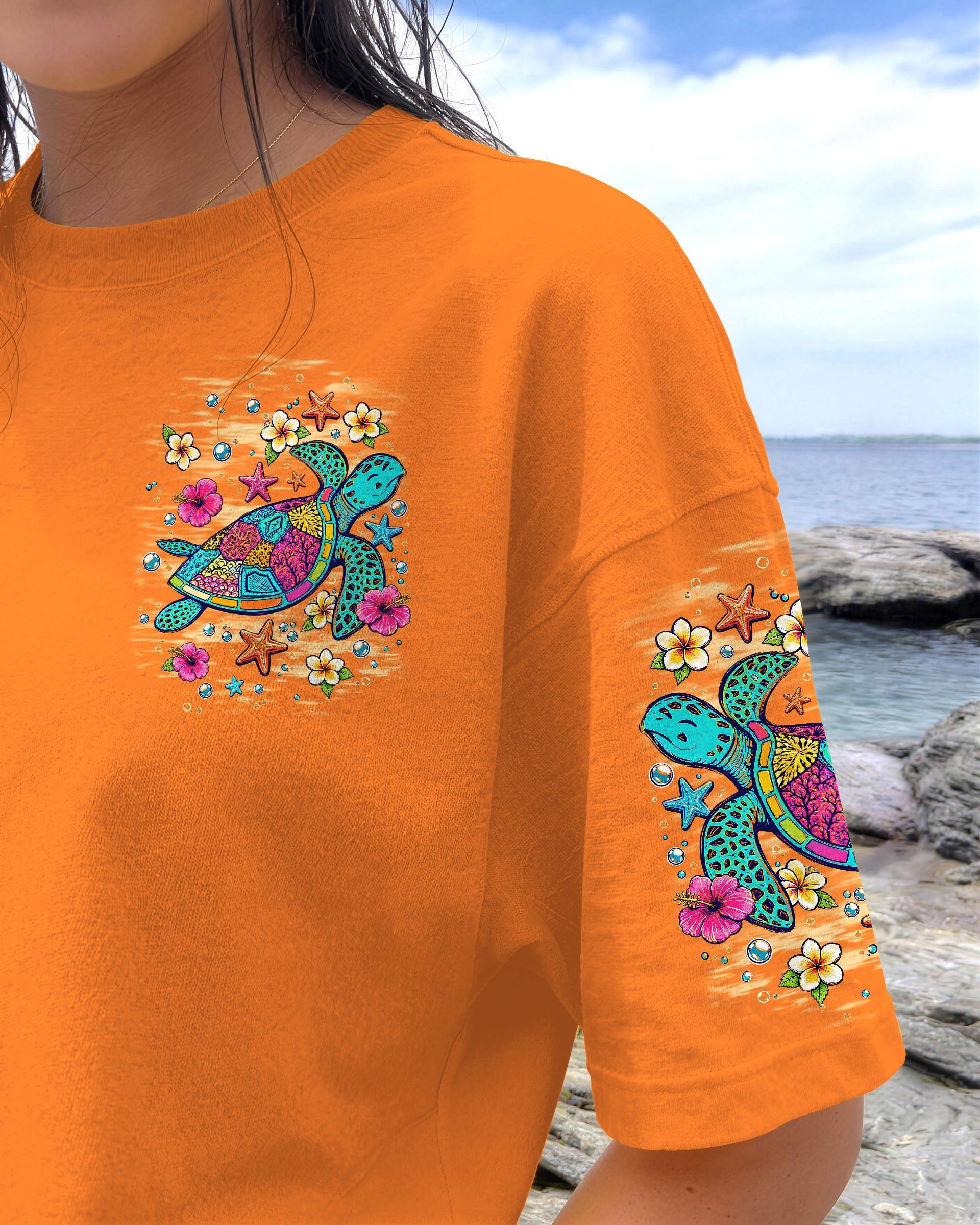 SALTWATER HEALS EVERYTHING TURTLE ALL OVER PRINT   - TLNT1306263