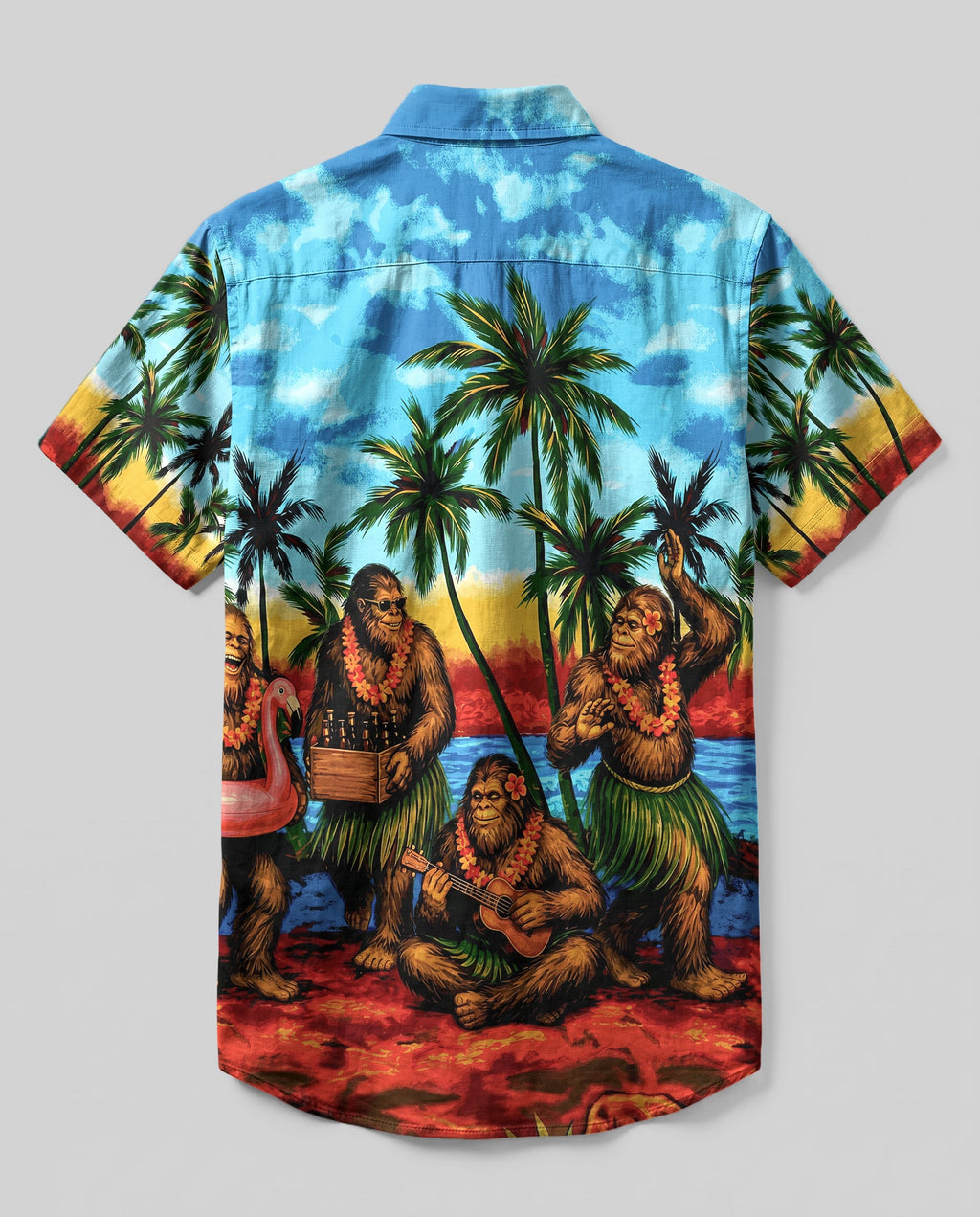 BIGFOOT LUAU PARTY BUTTON-DOWN COLLAR SHIRT - RI0406262