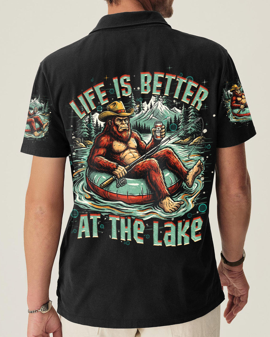 LIFE IS BETTER AT THE LAKE BIGFOOT ALL OVER PRINT   - TLHN2805263