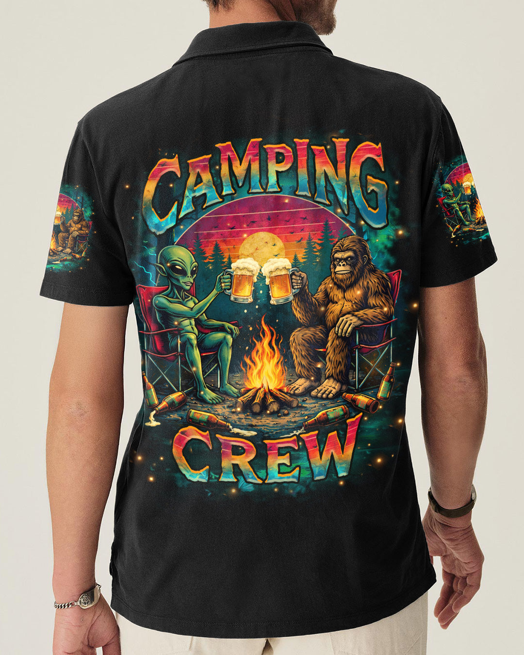 CAMPING CREW ALIEN BIGFOOT  ALL OVER PRINT - TLHN0604263