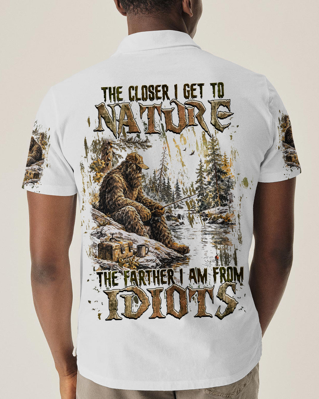 THE CLOSER I GET TO NATURE BIGFOOT ALL OVER PRINT - TLHG0506263