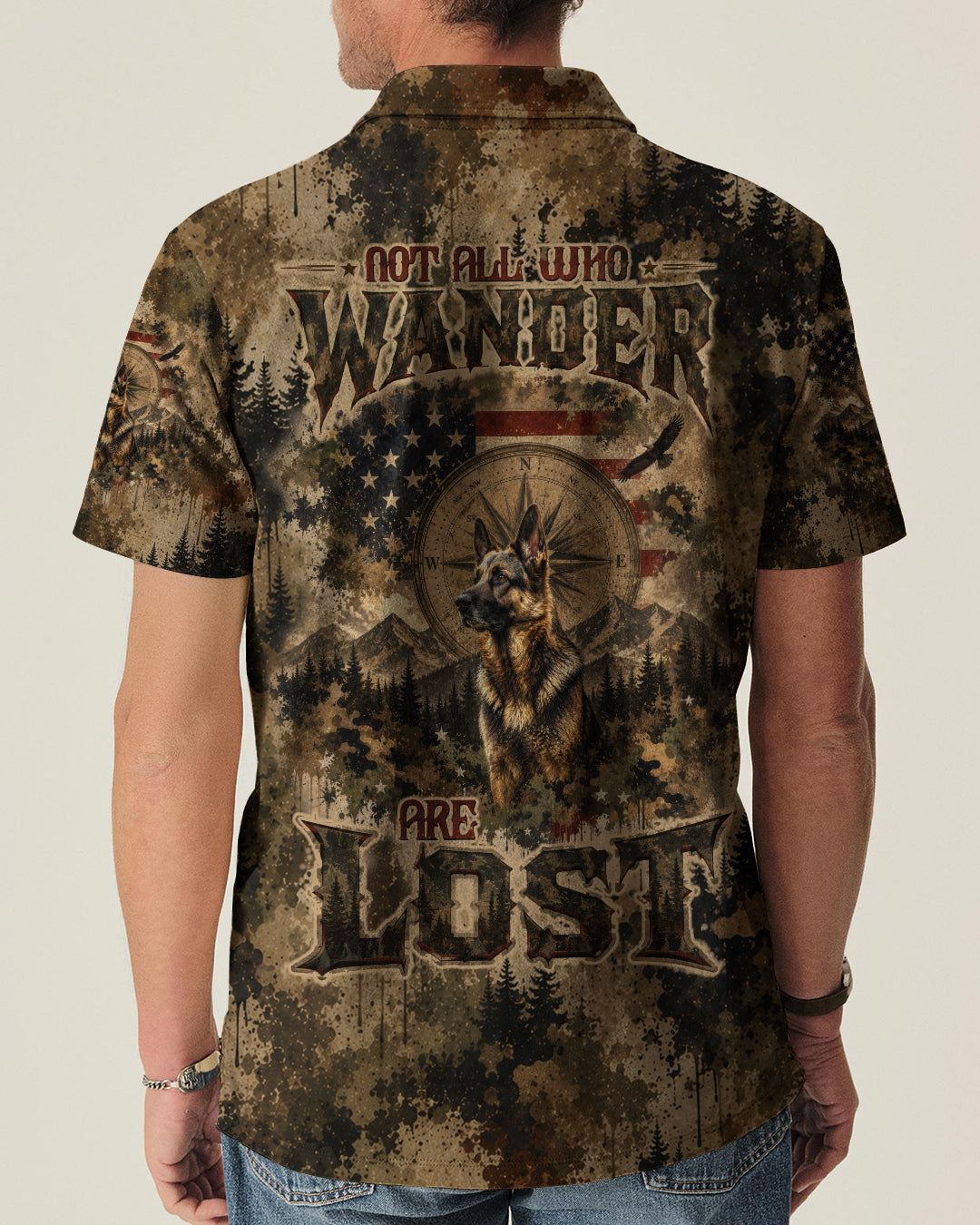 NOT ALL WHO WANDER ARE LOST GERMAN SHEPHERD DOG ALL OVER PRINT - TLTW0306261