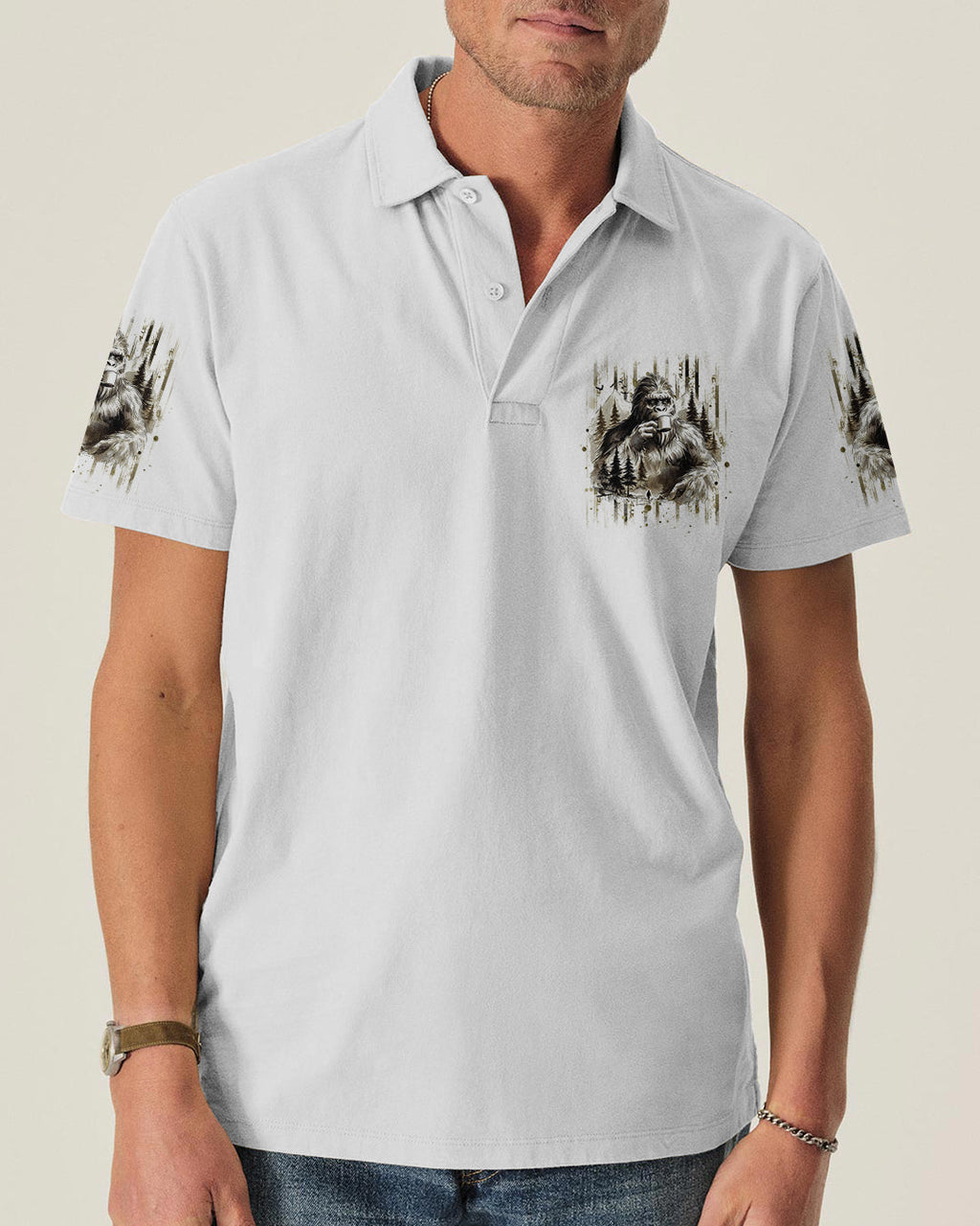 THE CLOSER I GET TO NATURE BIGFOOT ALL OVER PRINT - TLHG0106262
