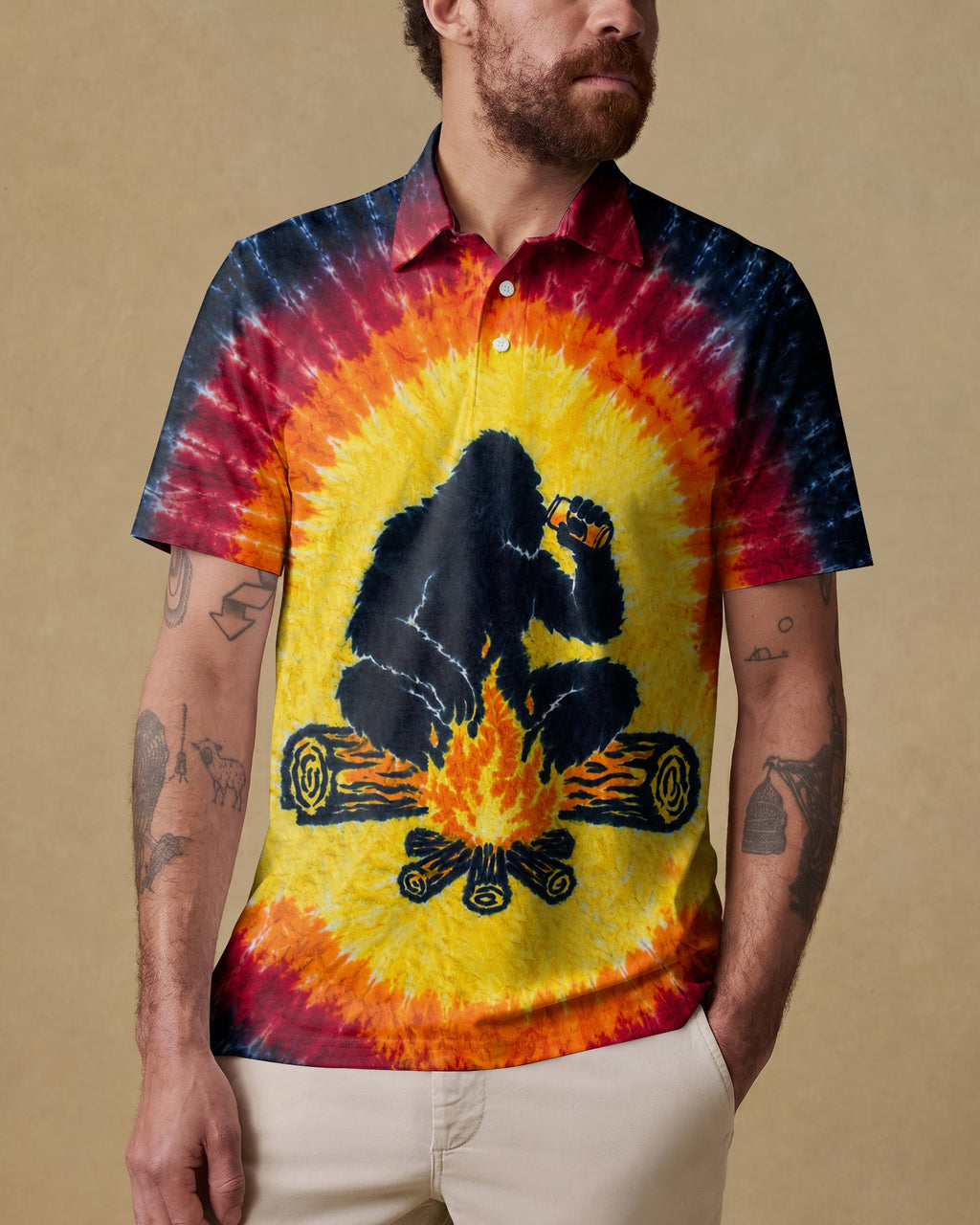 MAKING MEMORIES ONE CAMPFIRE AT A TIME BIGFOOT ALL OVER PRINT - TLHN1307262