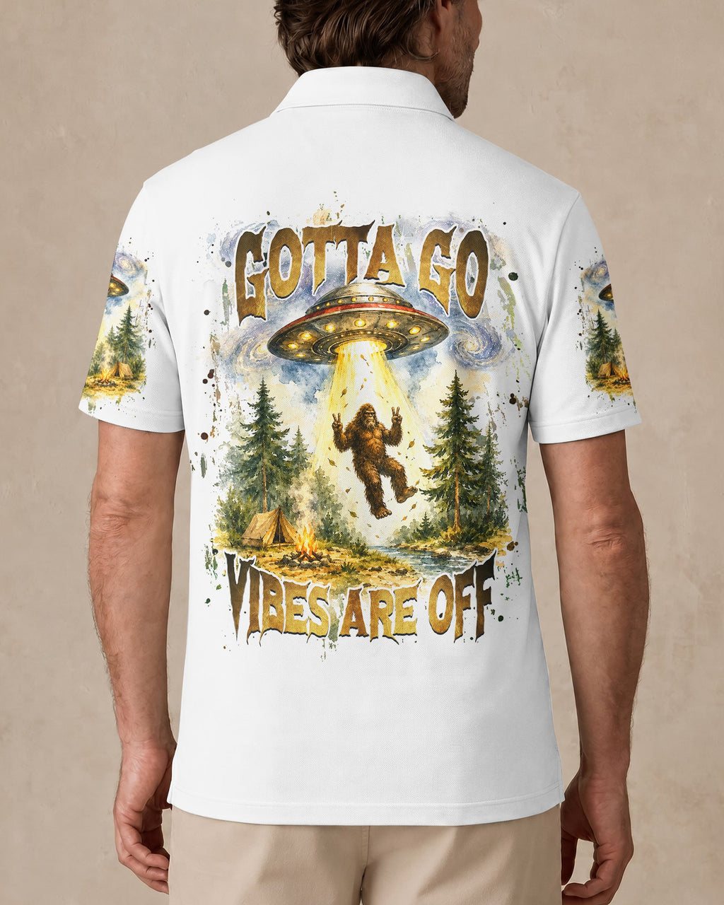 GOTTA GO VIBES ARE OFF BIGFOOT ALL OVER PRINT  - TLHG2206264