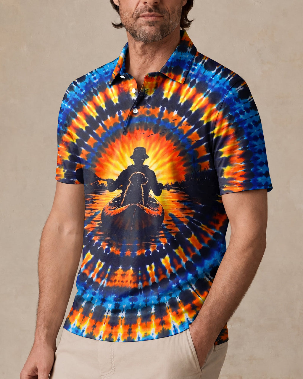 KAYAK CHASING SUNSET DOG ALL OVER PRINT  - TLNT1507265