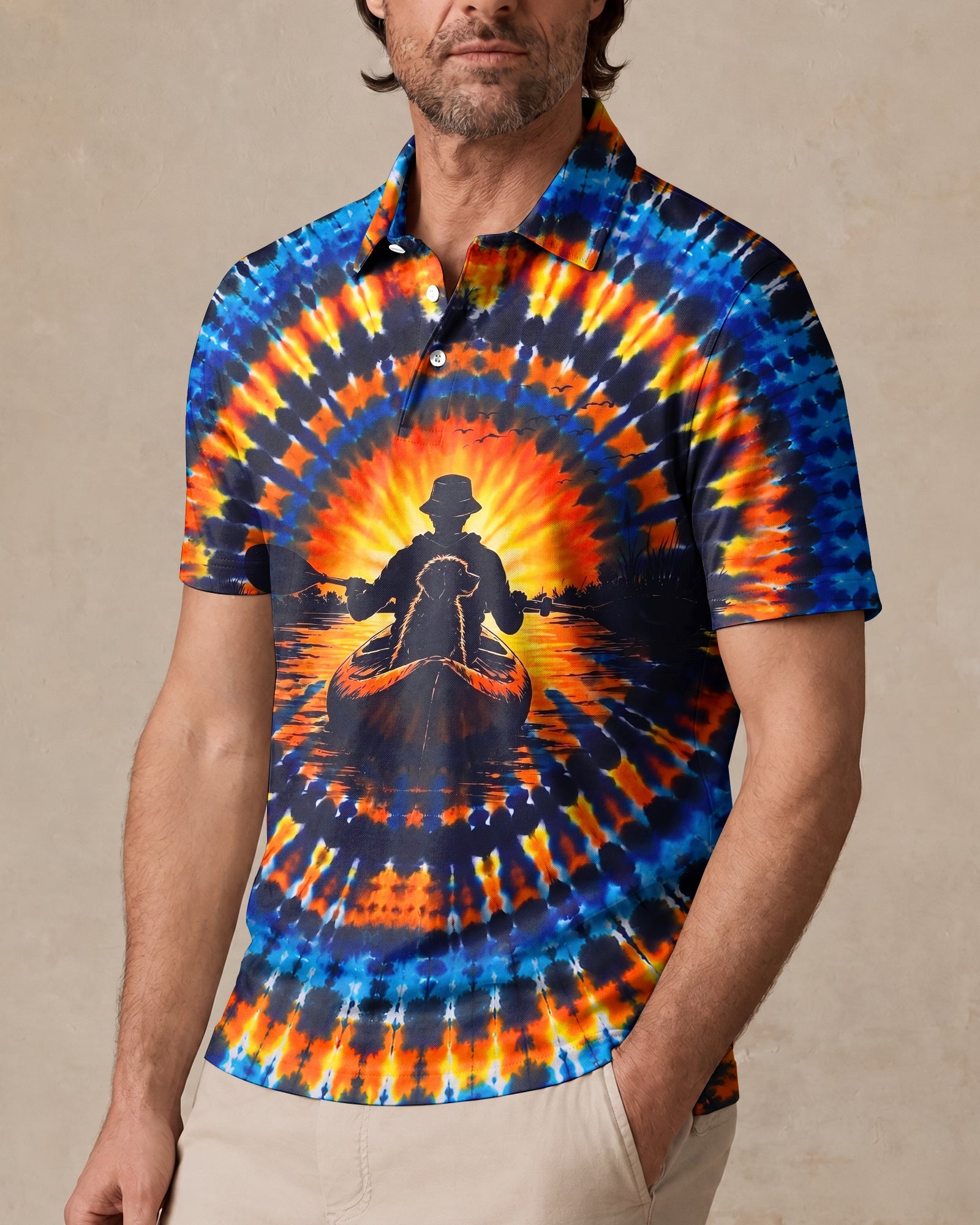 KAYAK CHASING SUNSET DOG ALL OVER PRINT  - TLNT1507265
