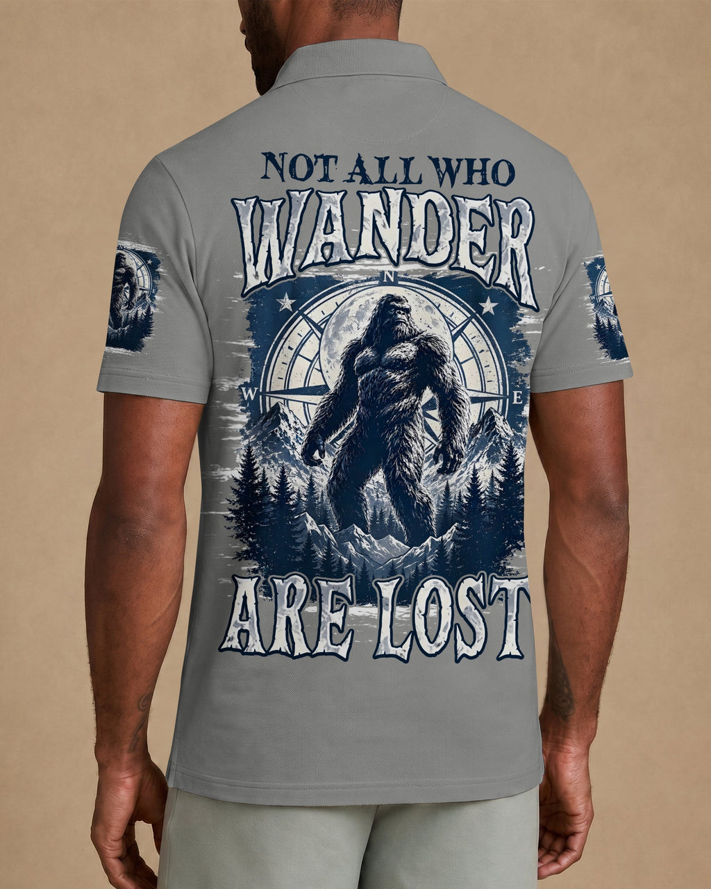 NOT ALL WHO WANDER ARE LOST BIGFOOT ALL OVER PRINT - TYPQ0907261