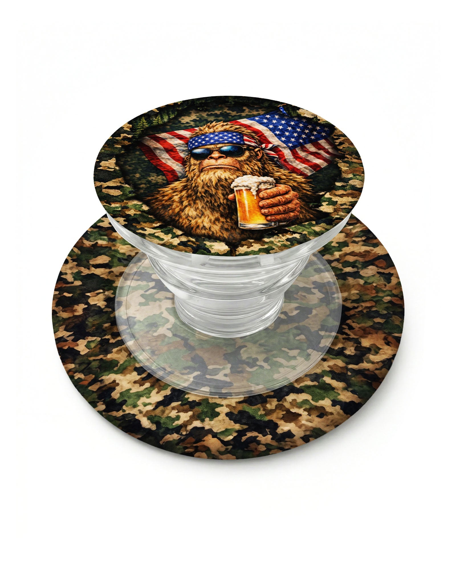 BIGFOOT WITH FLAG CAMOUFLAGE MAGSAFE PHONE GRIP - TLNT2004261