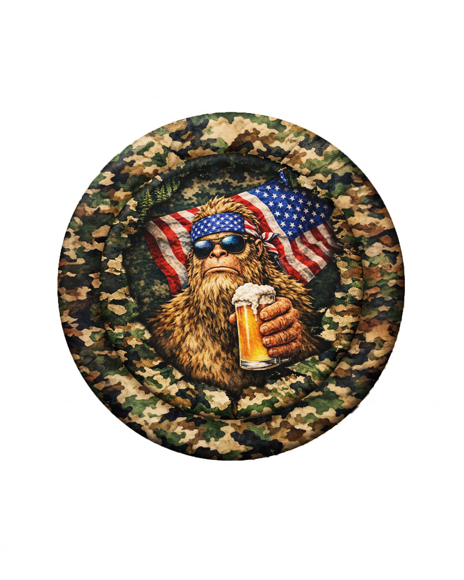 BIGFOOT WITH FLAG CAMOUFLAGE MAGSAFE PHONE GRIP - TLNT2004261