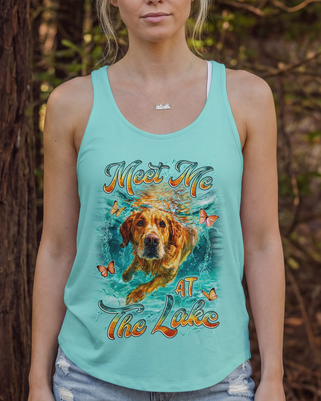 MEET ME AT THE LAKE GOLDEN RETRIEVER DOG ALL OVER PRINT - TYLN225262