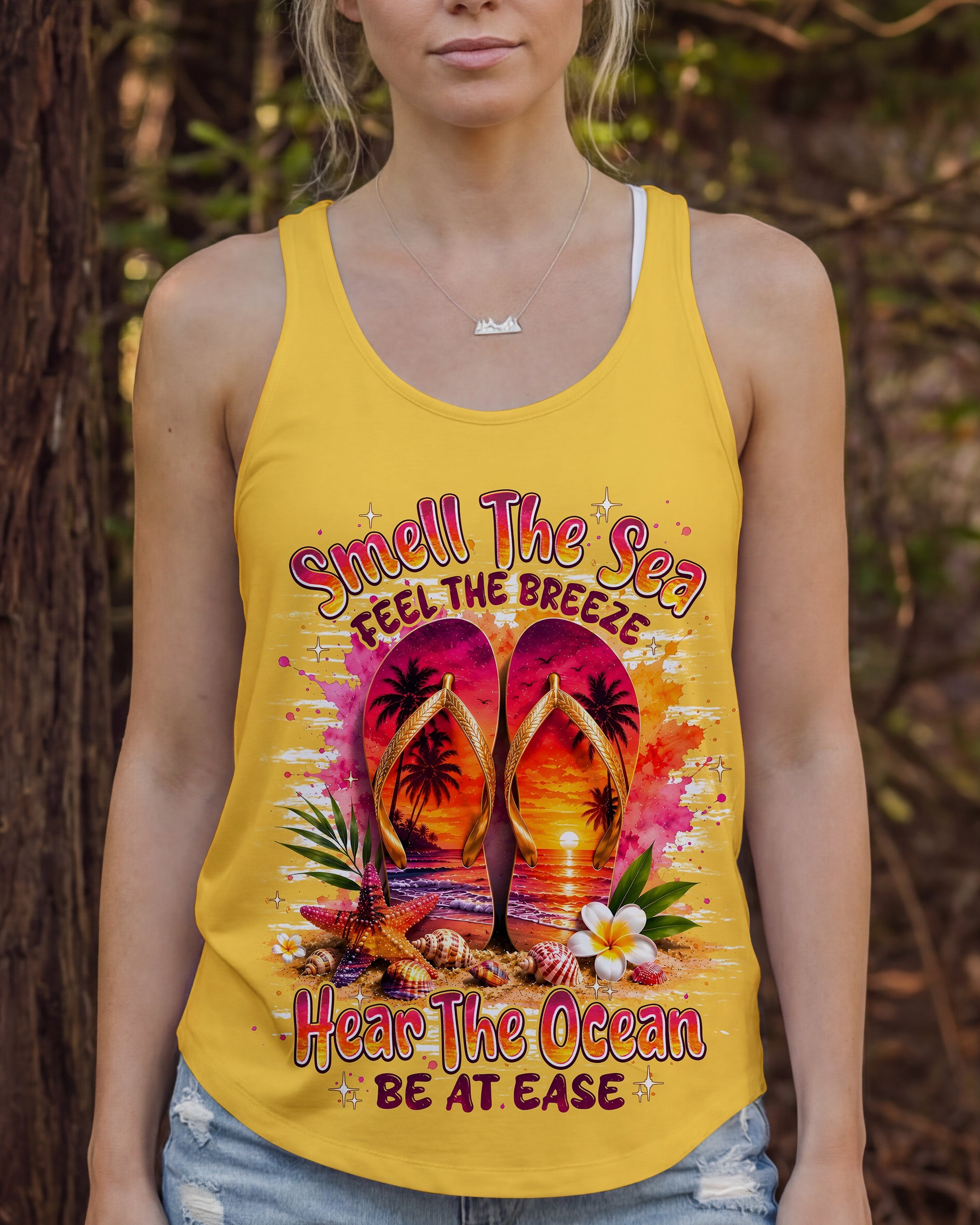 SMELL THE SEA FEEL THE BREEZE FLIP FLOPS ALL OVER PRINT - TYPQ0207262