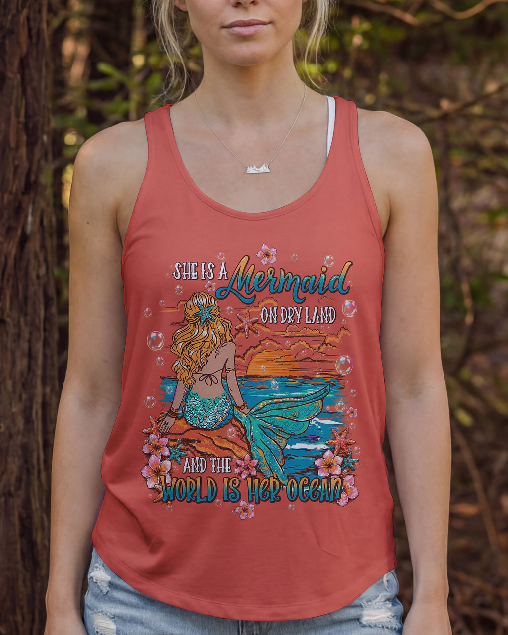 SHE IS A MERMAID ALL OVER PRINT  - TLHN2905262