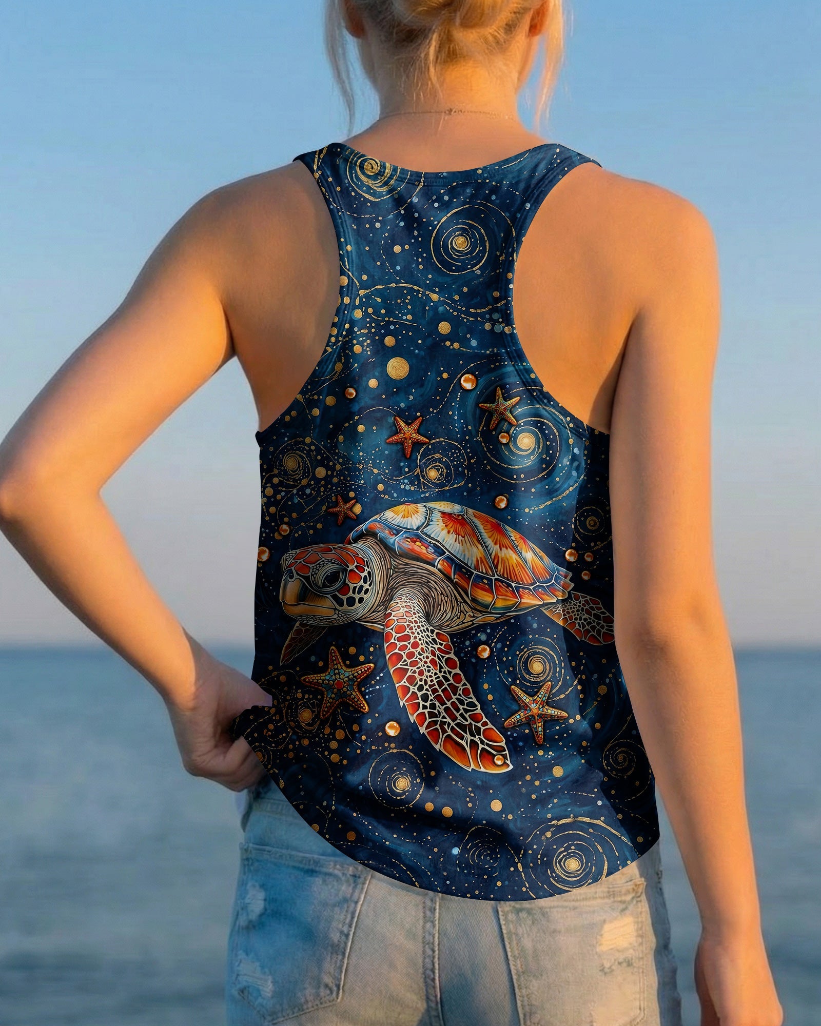 SALTWATER HEALS EVERYTHING TURTLE ALL OVER PRINT  - TLNT1304262