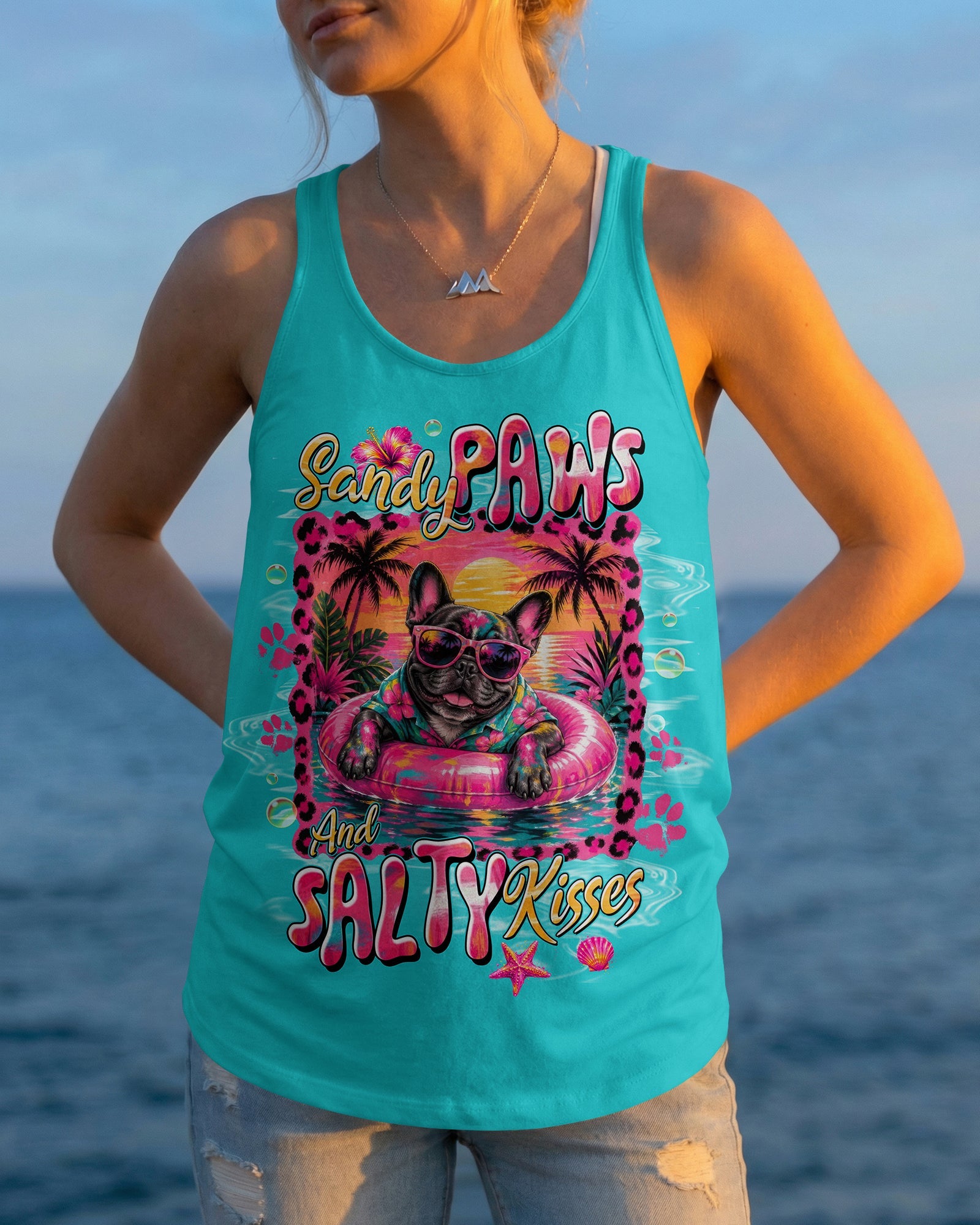 SANDY PAWS & SALTY KISES FRENCH BULLDOG ALL OVER PRINT - TLTW0605263