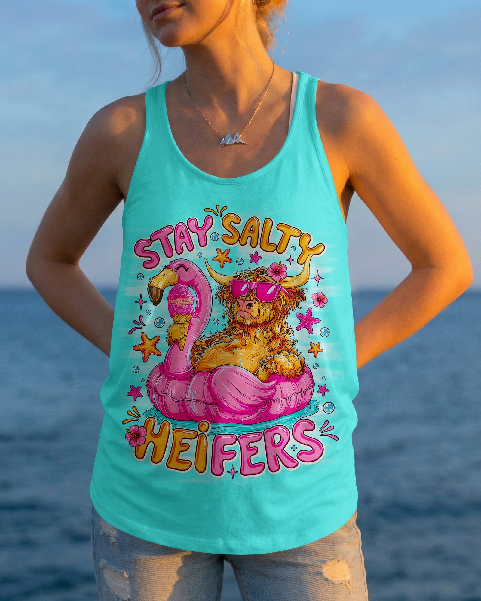 STAY SALTY HEIFERS COW BEACH ALL OVER PRINT - TLNO2705261