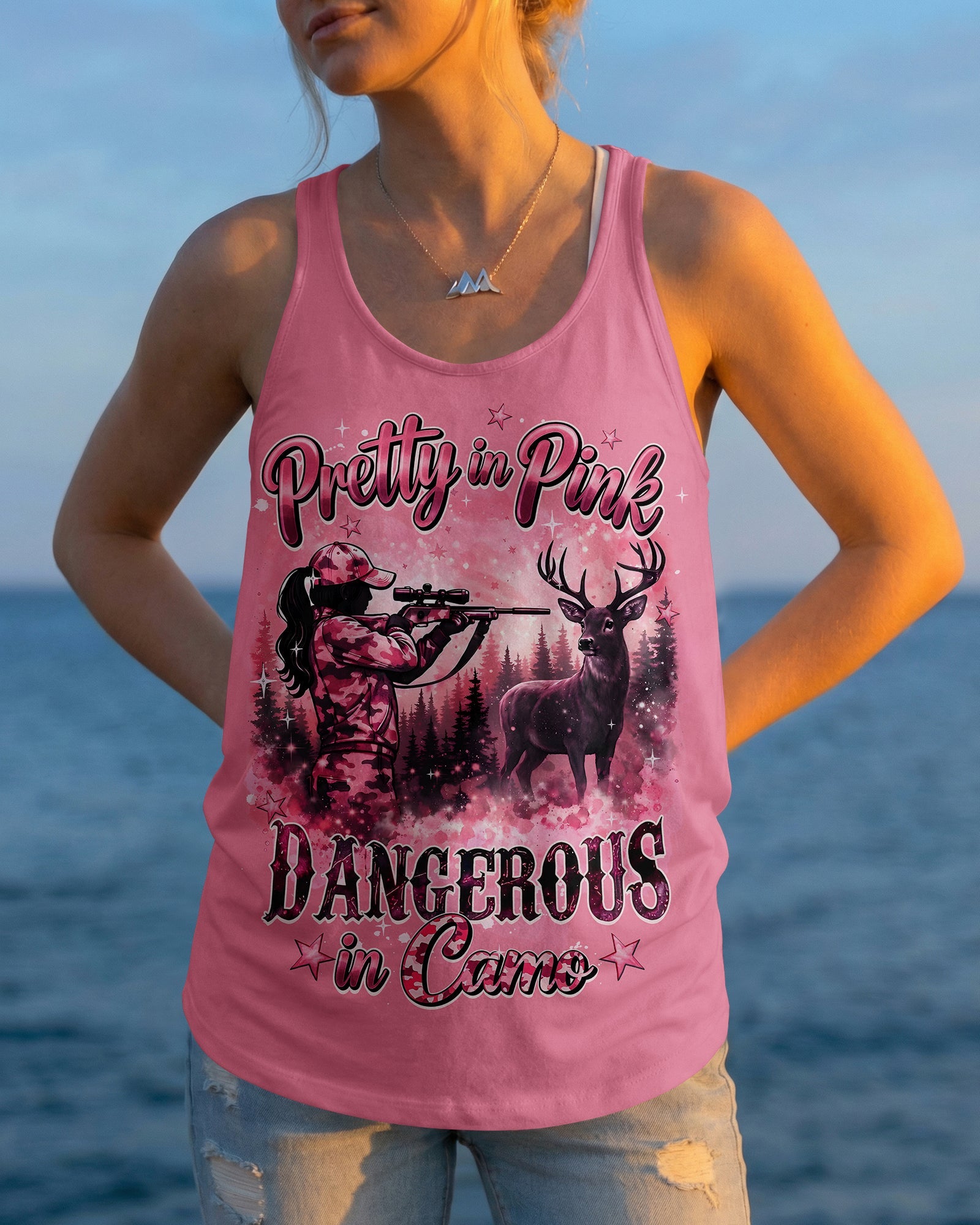 PRETTY IN PINK DANGEROUS IN CAMO ALL OVER PRINT - TYQY2505261
