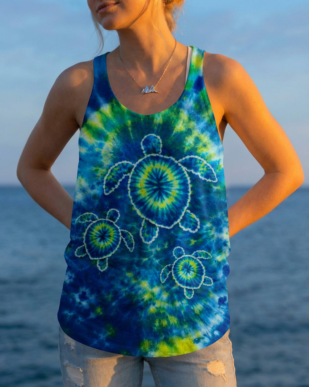 SEA TURTLE WATERCOLOR PATTERN ALL OVER PRINT  - TLTW1404262