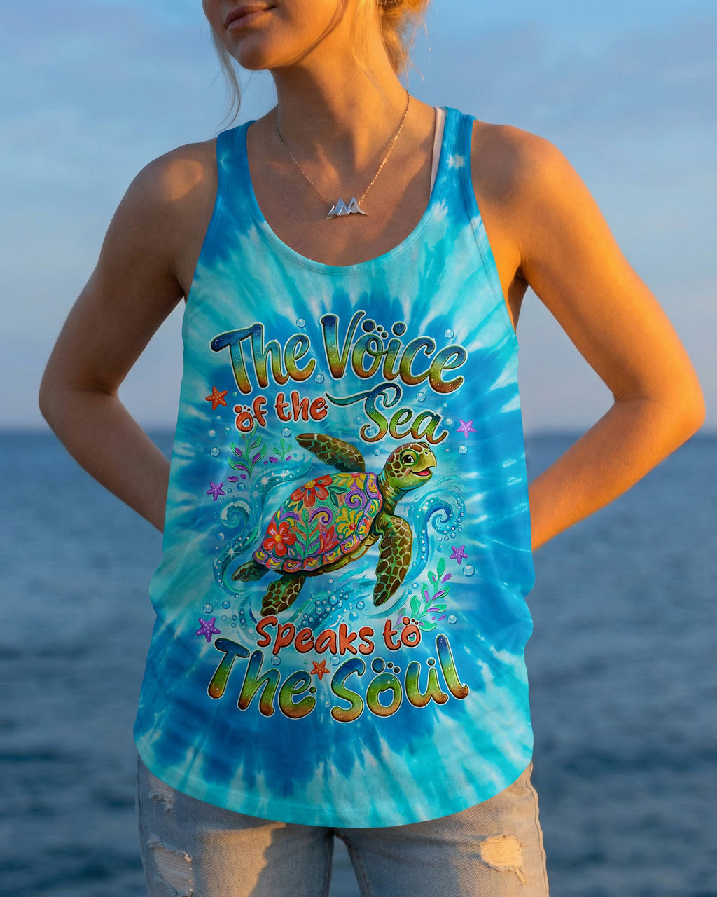 THE VOICE OF THE SEA SPEAKS TO THE SOUL TURTLE ALL OVER PRINT - TYQY2404263