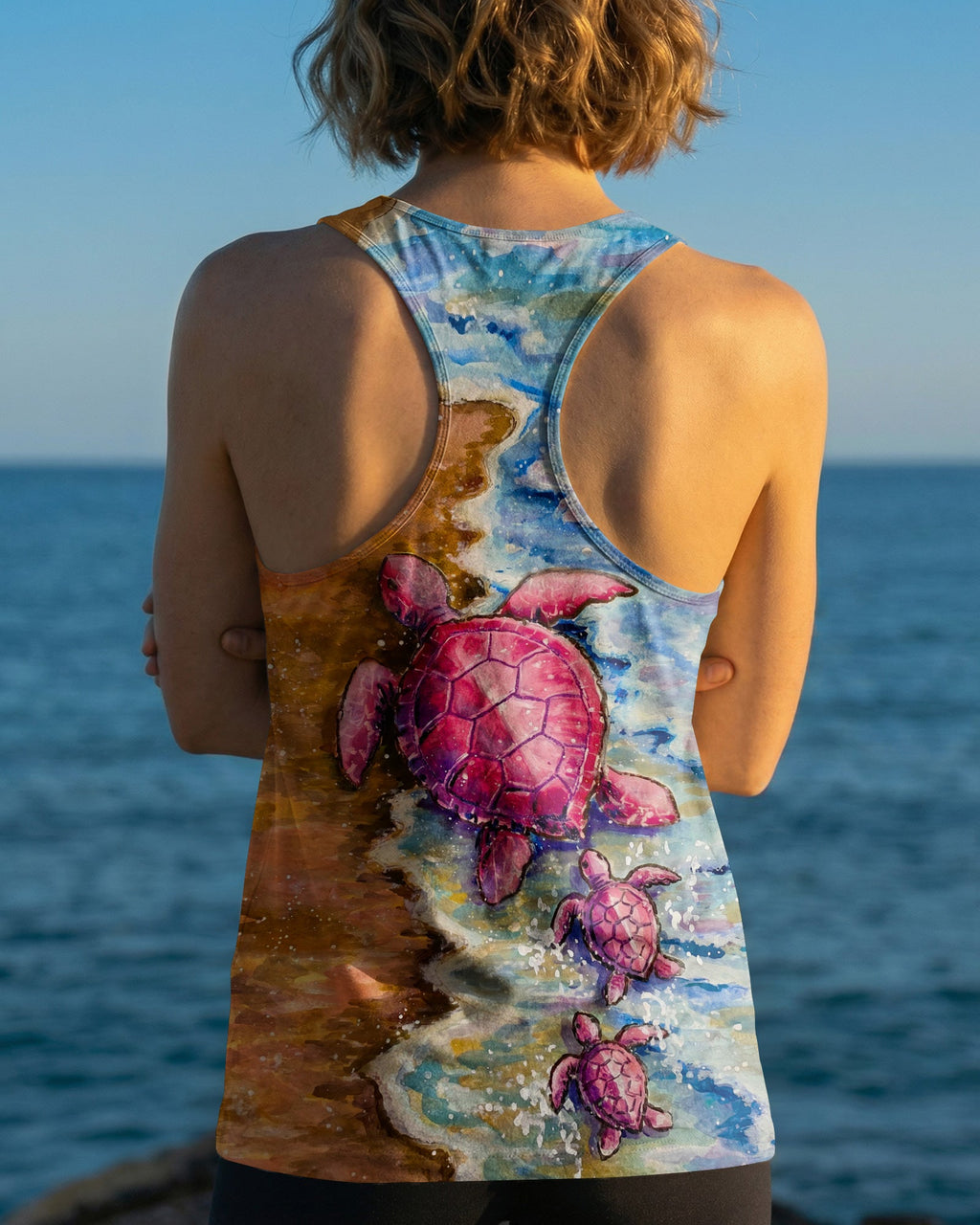 TURTLE SANDY BEACH ALL OVER PRINT  - TLNO0406262