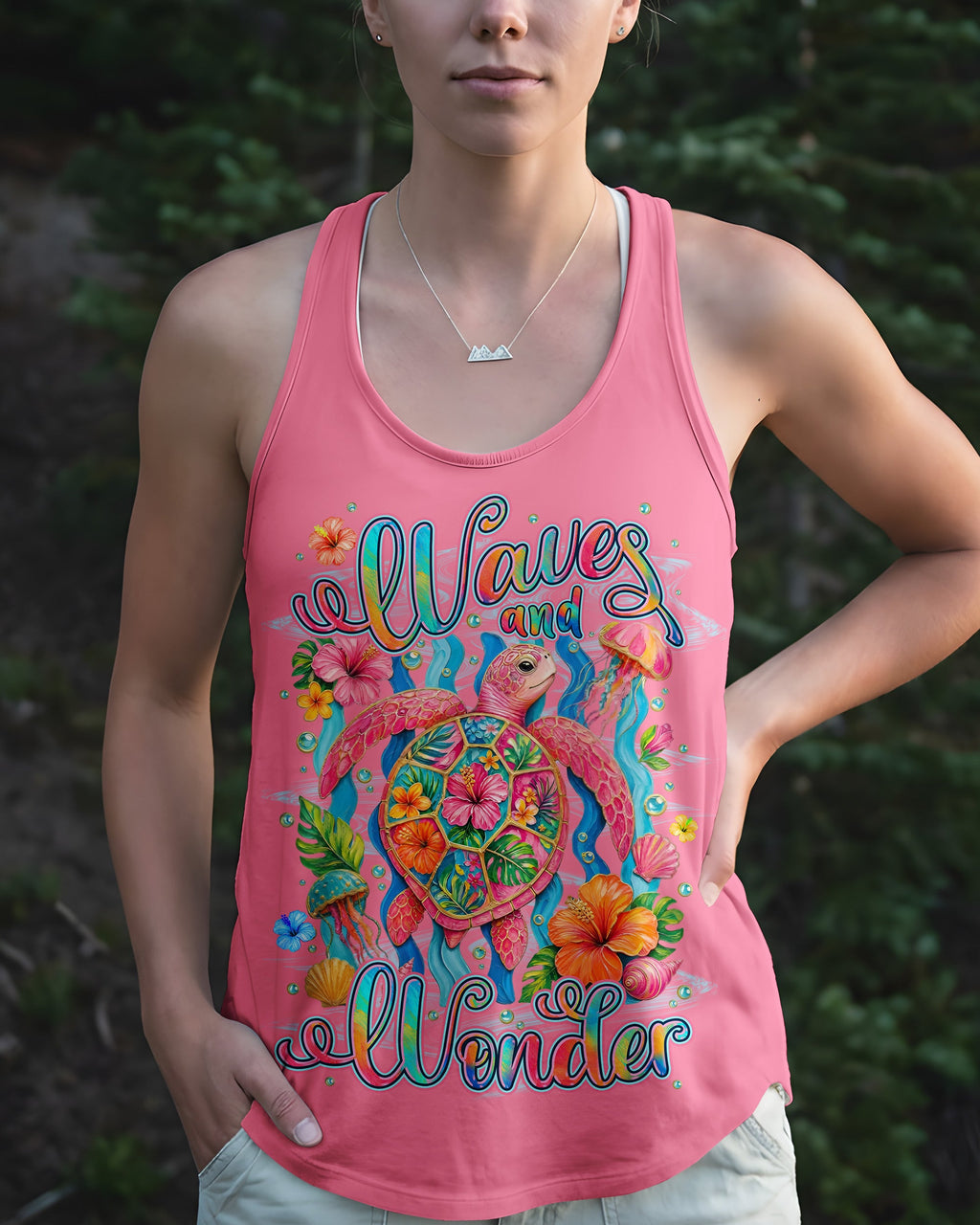 WAVES AND WONDER TURTLE ALL OVER PRINT -TYLN1506261