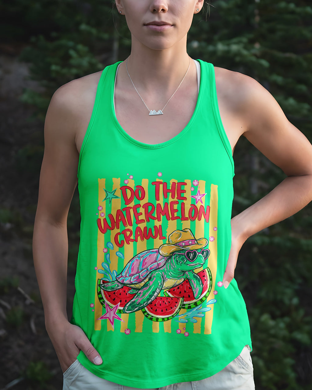 DO THE WATERMELON CRAWL TURTLE ALL OVER PRINT - TLNT2905263