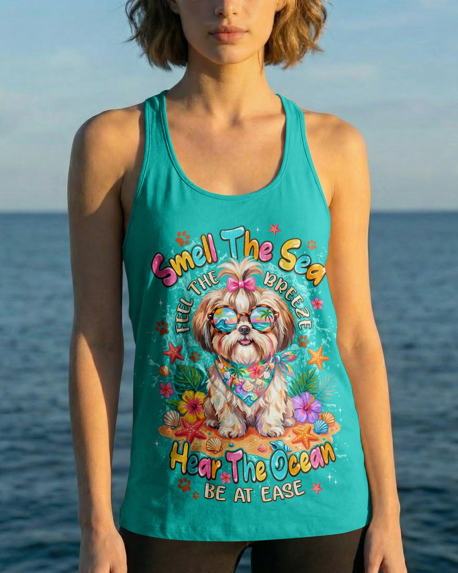 SMELL THE SEA SHIH TZU DOG ALL OVER PRINT - TYPQ2005263