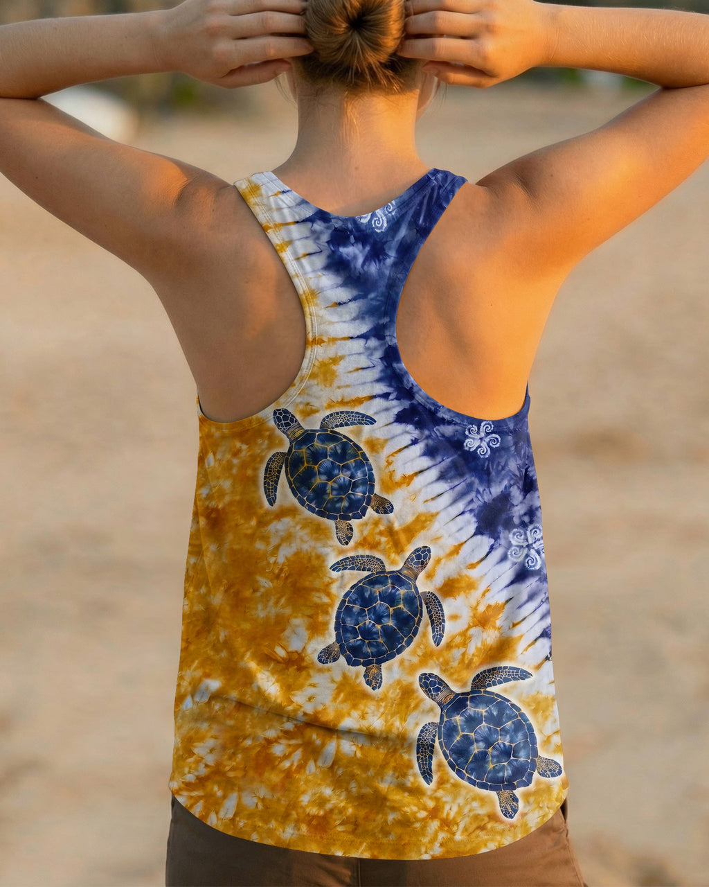 SUNLIT SEA TURTLE DRIFT ALL OVER PRINT - TYPQ0307263