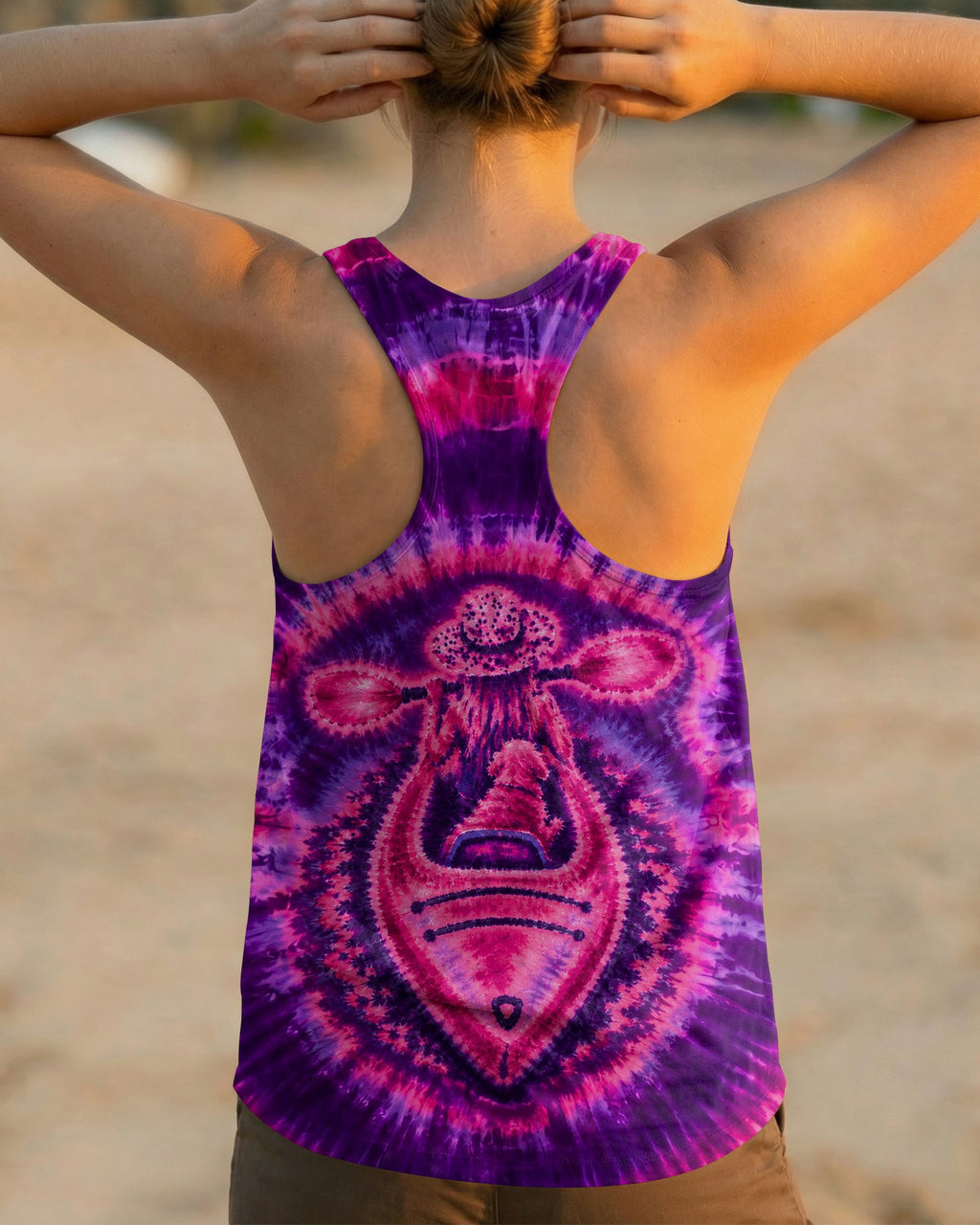 KAYAK GIRL WITH DOG BURST ALL OVER PRINT - TLNO0207265