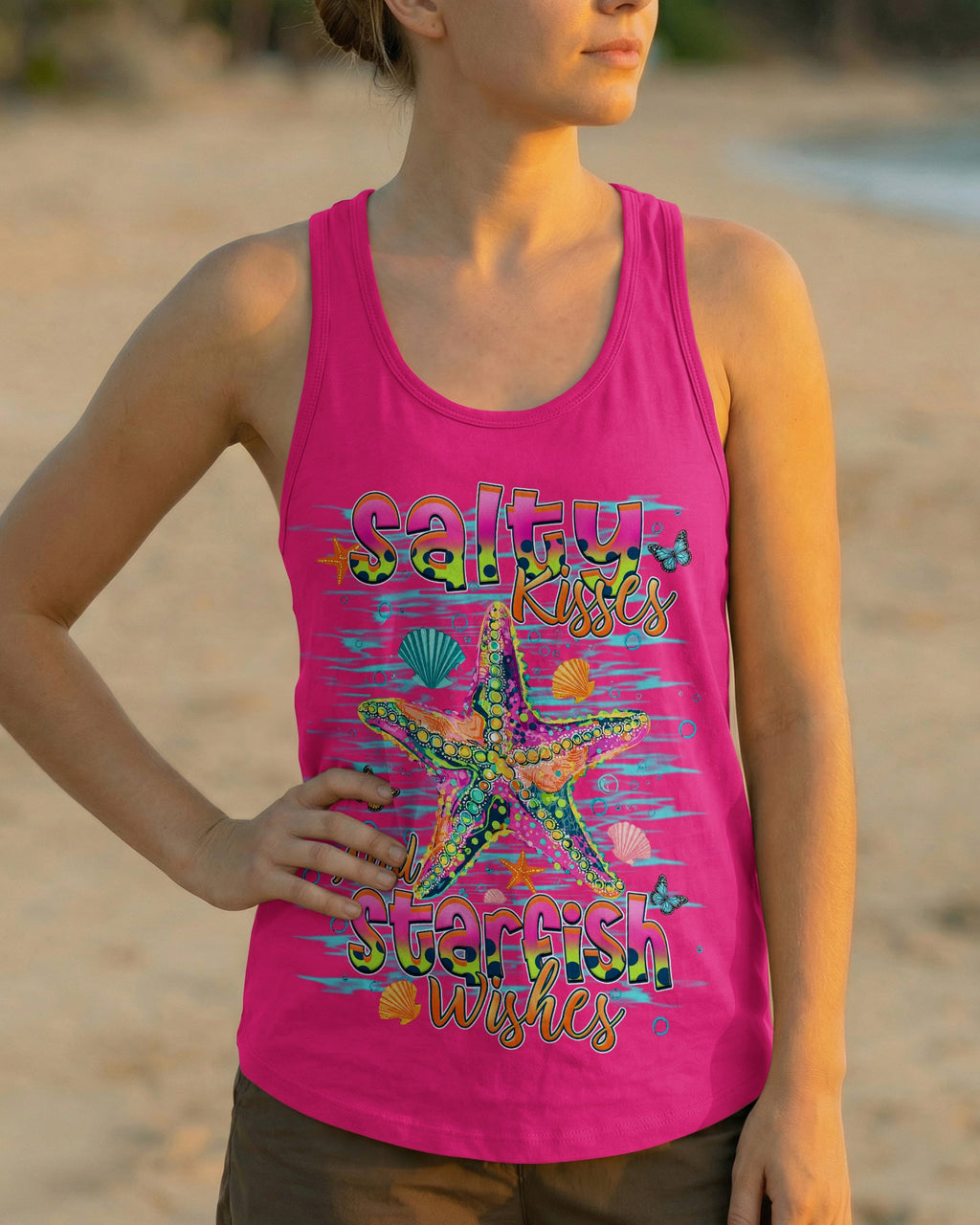 SALTY KISSES AND STARFISH WISHES ALL OVER PRINT - TLHN1307261