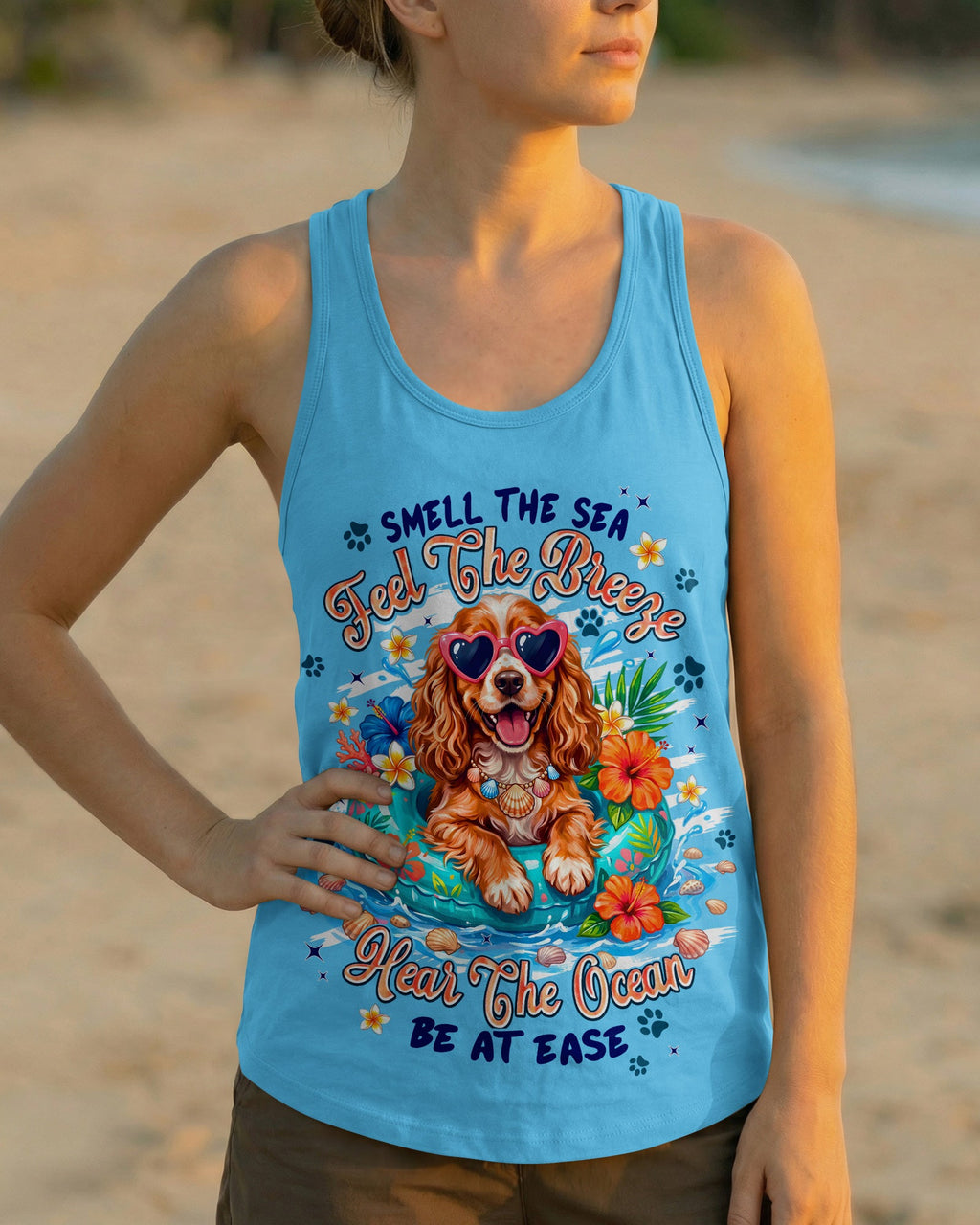 SMELL THE SEA COCKER SPANIEL DOG ALL OVER PRINT - TYPQ0607263