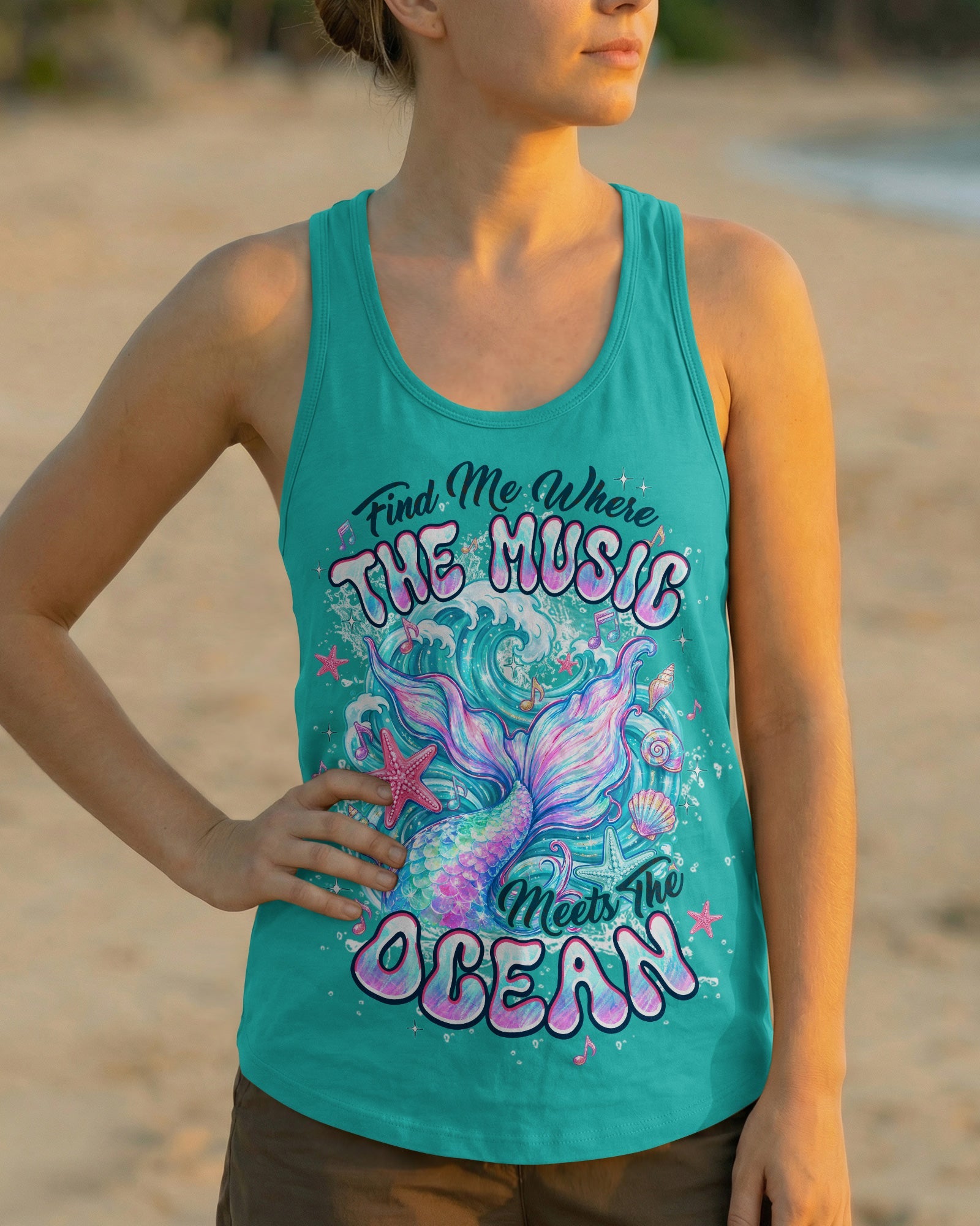 FIND ME WHERE THE MUSIC MEETS THE OCEAN MERMAID ALL OVER PRINT - TYPQ0707264