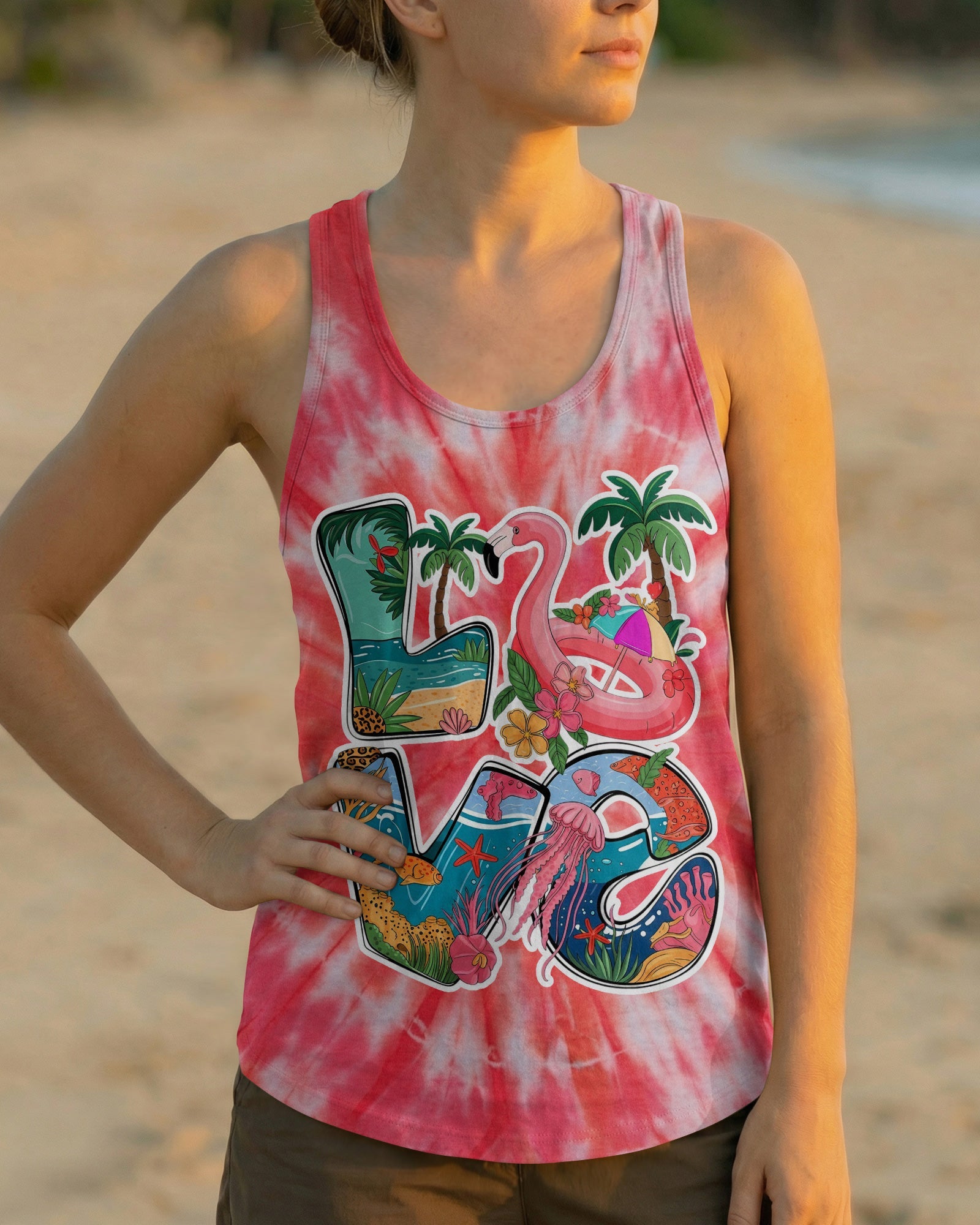 LOVE BEACH ALL OVER PRINT - TYLN0604263